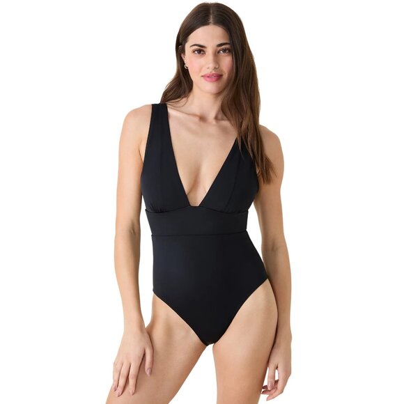 Anthropology Andie The Mykonos One Piece Black One-Piece Swimsuit XL - Picture 1 of 7